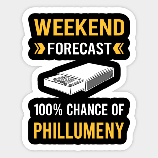 Weekend Forecast Phillumeny Phillumenism Matchbox Matchboxes Sticker